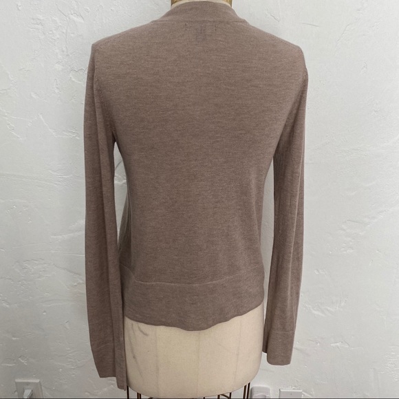 GAP tan silk blend crystal embellished cardigan sweater size XS - Picture 4 of 10